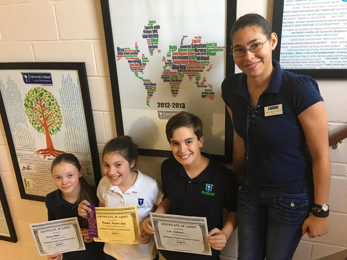 IS Student Latin Test Award Winners IS Student Latin Test Award Winners